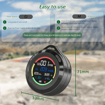 Καλή τιμή. Ηλεκτρονικός μικροτσέπης φορητός ανιχνευτής μονοξειδίου του άνθρακα ανιχνευτής αερίου σε απευθείας σύνδεση