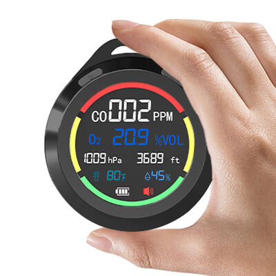 Καλή τιμή. Εικόνα LCD Μεταφορτωτής ανιχνευτής μονοξειδίου του άνθρακα για ταξίδια για θερμοκρασία και υγρασία 1500mAh σε απευθείας σύνδεση