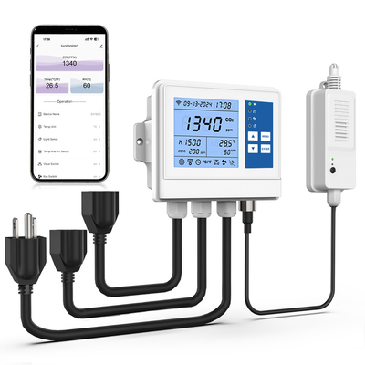 Good price 100V θερμοκήπιο Wifi CO2 Monitor Controller Θερμοκρασία και ρύπανση σε απευθείας σύνδεση