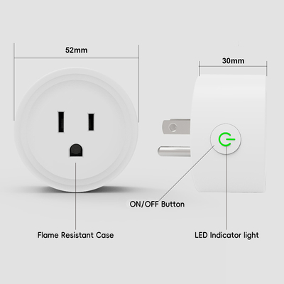 Good price Σχολικό σπίτι Alexa Google Wifi Smart Plug 220v 300g λευκό OEM σε απευθείας σύνδεση