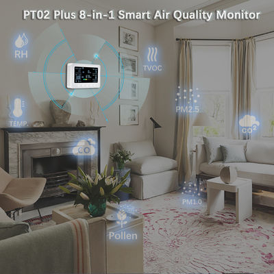 Καλή τιμή. Wi-Fi Air Quality Monitor Detects Pollen, TVOC, CO, CO2, PM2.5, 1.0, Temp. and RH, Air Quality Sensor & IoT Controller for Home σε απευθείας σύνδεση