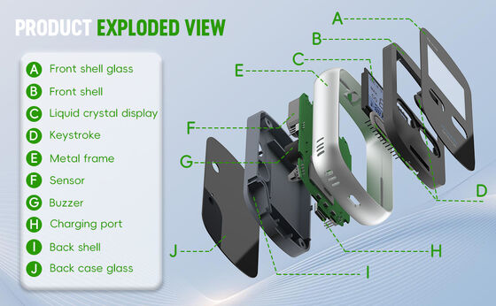 Επαγγελματική Οικιακή Μονάδα Παρακολούθησης CO - Ψηφιακός Ανιχνευτής Διαρροής Μονοξειδίου του Άνθρακα με Οπτικό/Ακουστικό Συναγερμό - Προστατέψτε την Οικογένειά σας από τους Σιωπηλούς Δολοφόνους